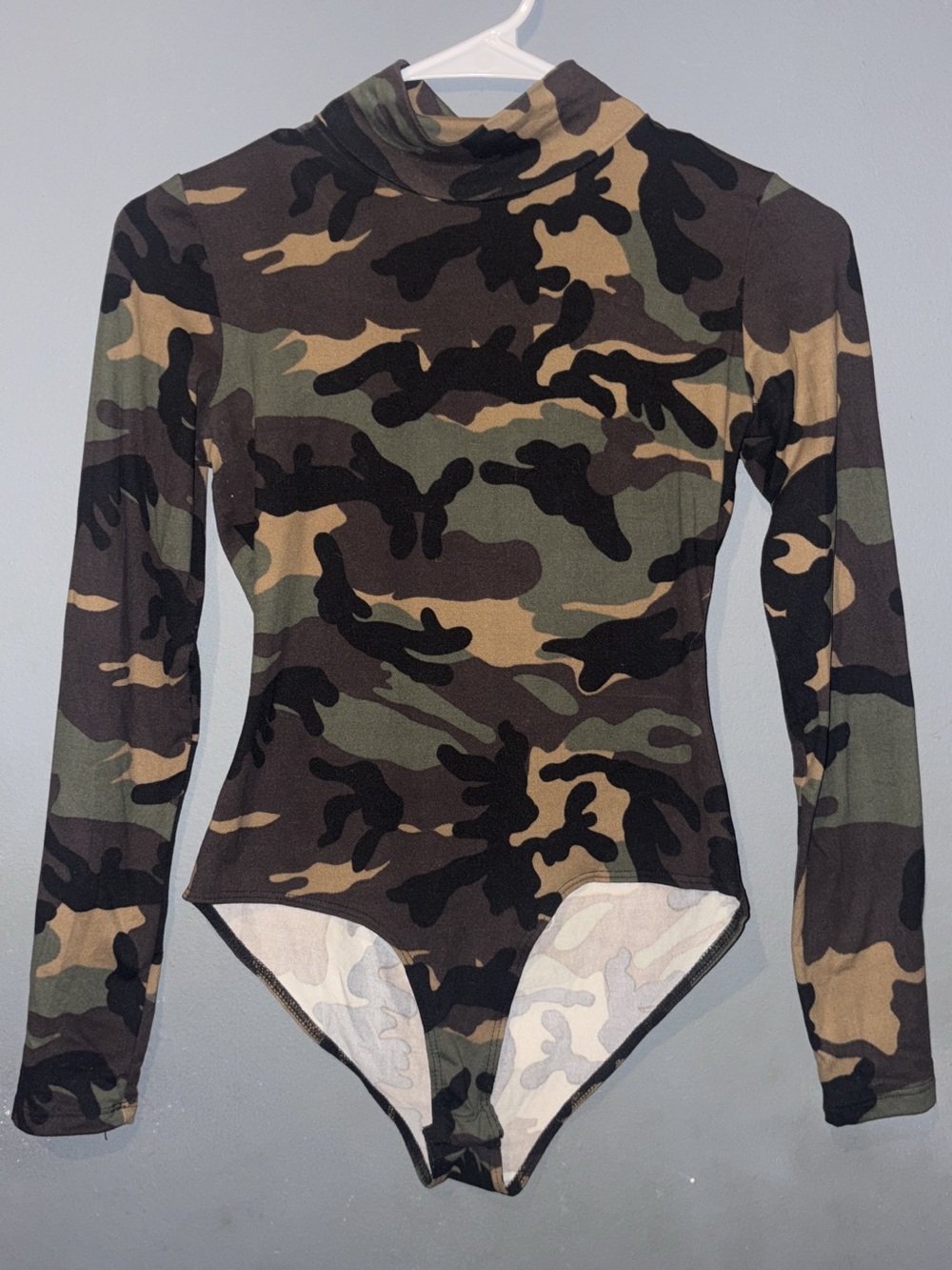 Women’s camouflage bodysuit